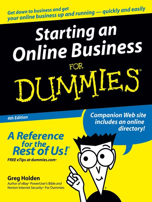 Title details for Starting an Online Business for Dummies by Greg Holden - Available